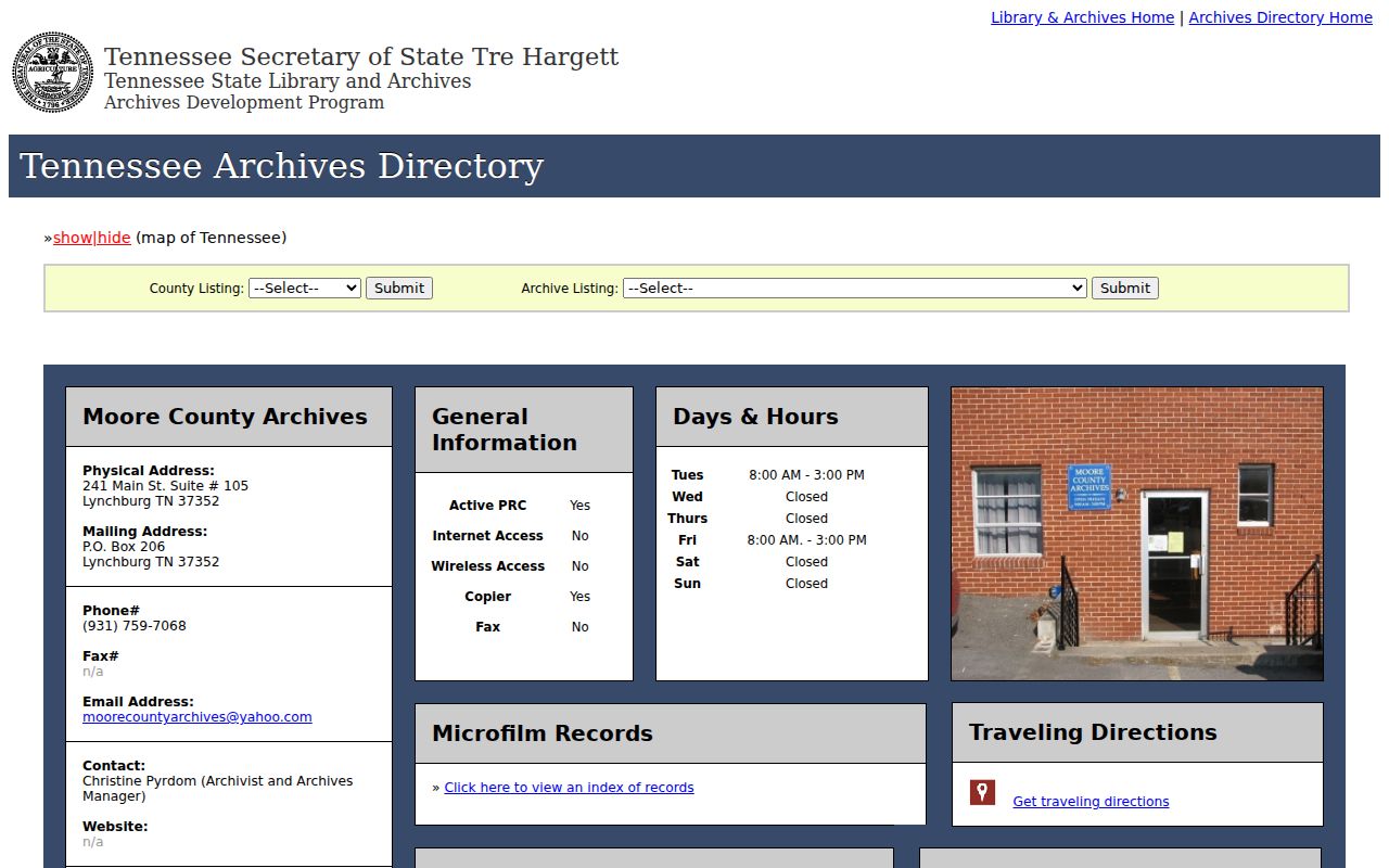 Moore County court schedule research source for historic dockets