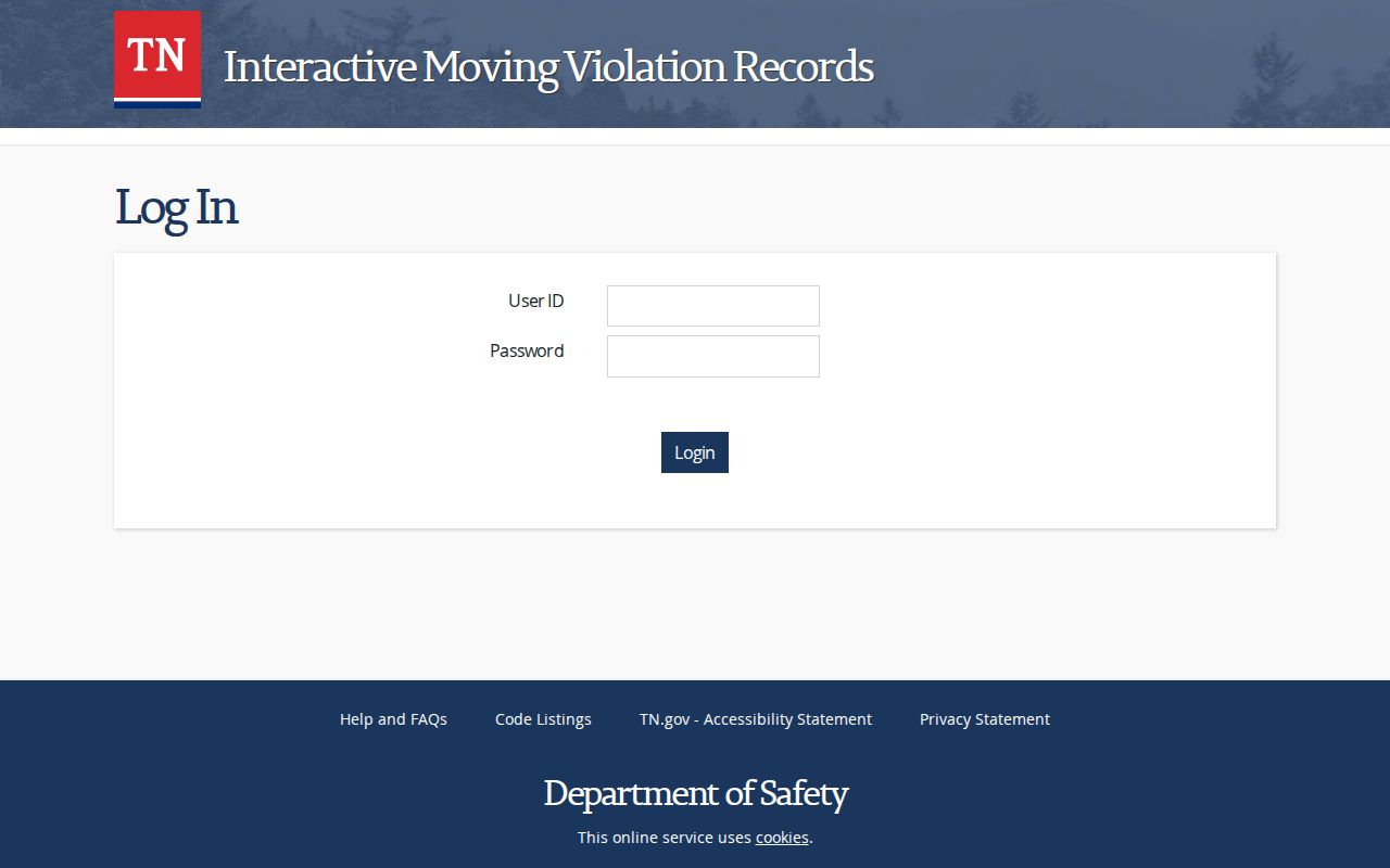 Moore County traffic court record and restricted moving violation login